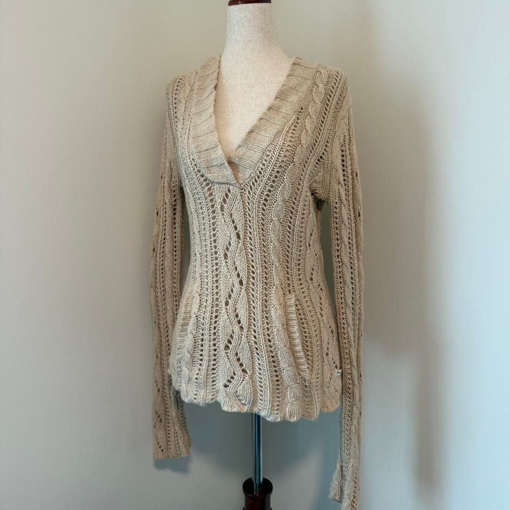 American Eagle Outfitters Preppy Academia hooded sweater Size M